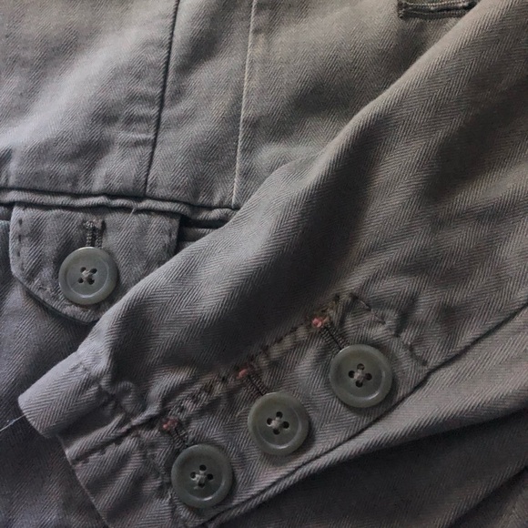 American Eagle Outfitters Green Jean Jacket - Picture 4 of 5